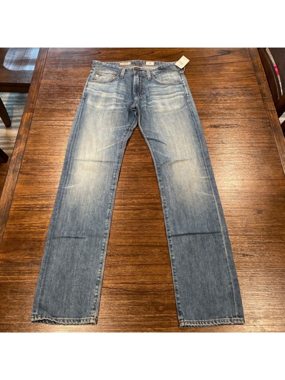 AG Matchbox Slim Straight Jean Mens 32x34 Distressed Faded Stretch Casual Denim
